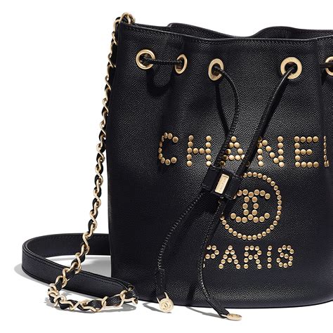 chanel calfskin leather handbags|chanel grained calfskin drawstring bag.